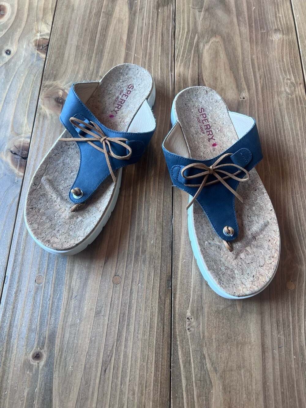 Sperry Top Sider Women's Leather Thong Sandals 9